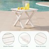 Furnimart 18" Square Foldable Side Table for Outdoor & Camping,