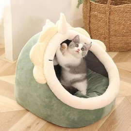 Cushion Pet House Cat Dog House Tent Dog Cushion Bed Cushion Pet House Gray M