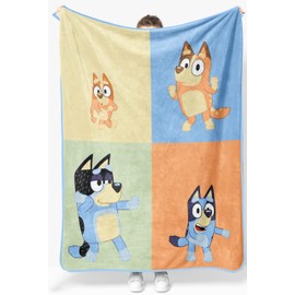 Bluey & Bingo Plush Throw Blanket - Measures 46 x 60 Inches Super Soft Lightweight Fleece Kids Bedding