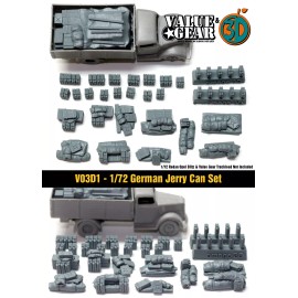 Value Gear 1/72 German Jerry Can Set - Value Gear War Gaming Dioramas - Brail Scale