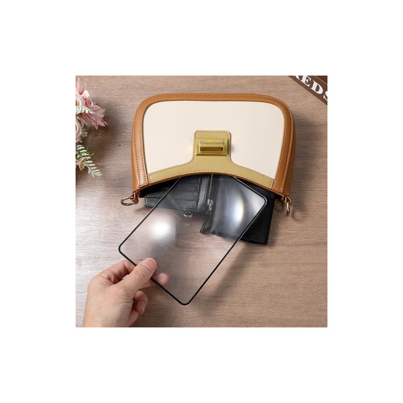 2 Pcs Magnifying for Reading 3X Flexible Plastic Magnifiers Lenses