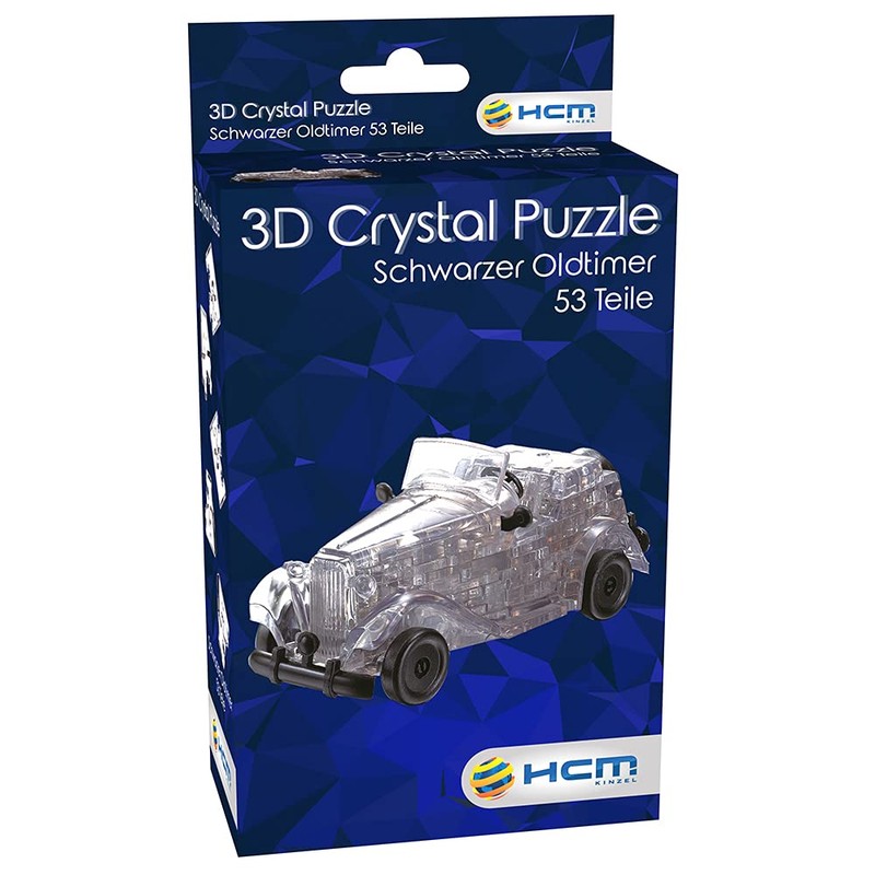 HCM 59134 "Oldtimer" Crystal Puzzle (53-Piece, Black)