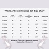 YANWANG Girls Pyjamas Set 100% Cotton Long Sleeve Sleepwear Toddler