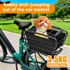 Bike Rear Basket with Liner & Waterproof Cover Large Capacity