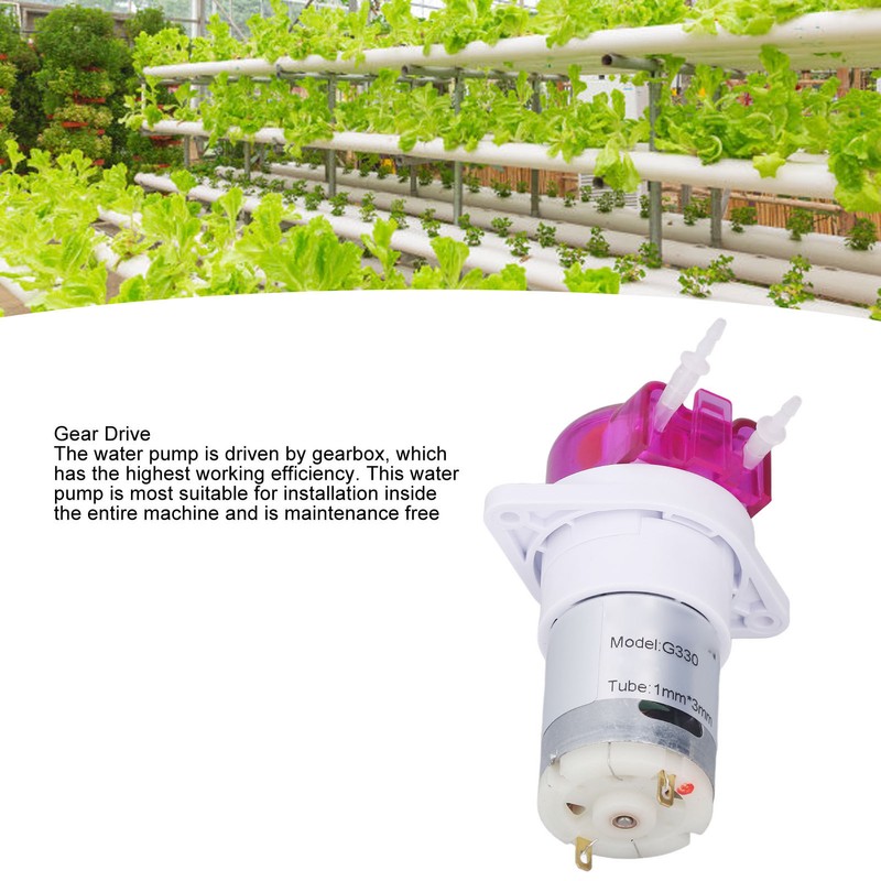 Peristaltic Pump 5000RPM 12ML Per Minute 1mm ID 3mm OD