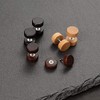YZstyle 8mm Wood Faux Gauges Plugs Earrings for Men Women