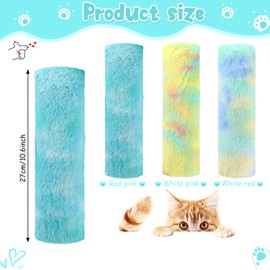 Civaner 6 Pcs 10.6 Inch Cat Catnip Toys Interactive Kitten Kicker Toy Soft Plush Cat Pillow Sticks Kitten Chasing Chewing Exercising Catnip Toy Indoor(Yellow,Mint Green,Blue,Fresh)