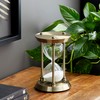 Deco 79 Metal Timer Hourglass Sand , 6" x 6"