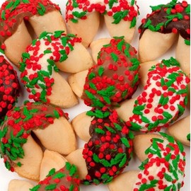 Holiday Fortune Cookies Individually Wrapped - Set of 12