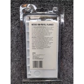 Pack of 6 Ezy Dose Weekly AM/PM Travel Pill Planner Organizer (Small)