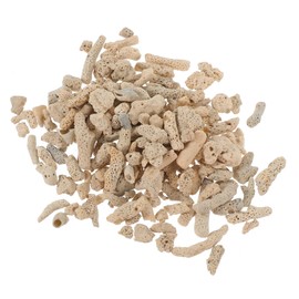Kisangel Aquarium Decoration Crushed Coral Safe for Freshwater Saltwater Fish Tanks Natural Filter Media Gravel for Fish Tank Layout