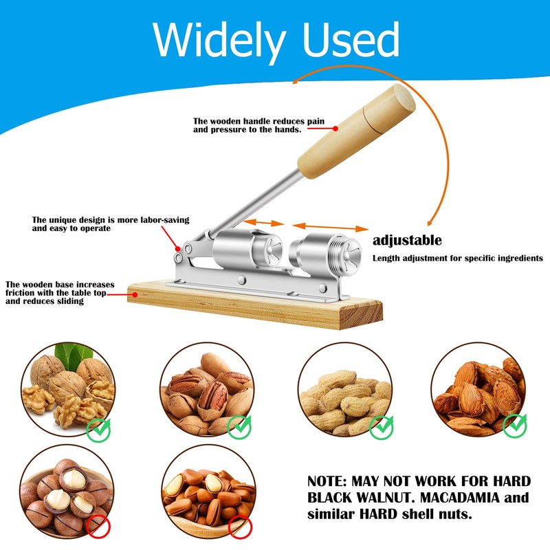 Nutcrackers for Nuts, Nut Crackers for Pecans, Heavy Duty Nut