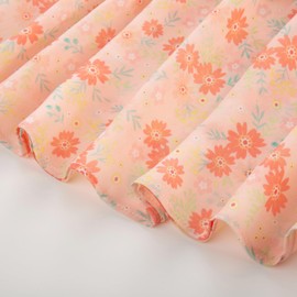 GRACE KARIN Girls Summer Dress Floral Flutter Sleeves Smock Flowing Tiered Layers Spring Casual Midi Holiday Birthday Party Formal Flower Boho Dresses Size 5-6