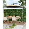 GarveeLife 10 ft Cantilever Umbrella with Cross Base, Outdoor Offset