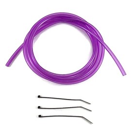 Max-Motorsports 6'ft x 1/8''(3.2mm) ID x 1/4''OD Polyurethane Fuel Carburetor Vent Hose Line Mx ATV Dirtbike Carb (Clear Bright Purple)
