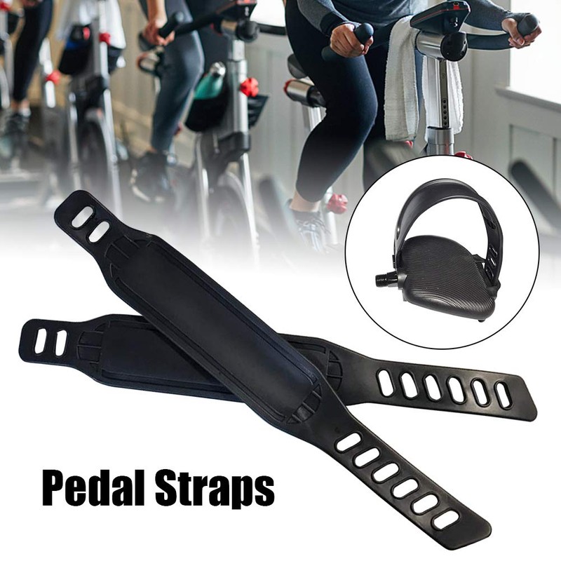 Pack of 2 Exercise Bikes, Pedal Straps, Durable, Adjustable Length,