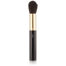 Kumano Hiroshima Prefecture Makeup Brush, Portable Cheek Brush, Ash Squirrel/Coarse Light Peak (Goat)