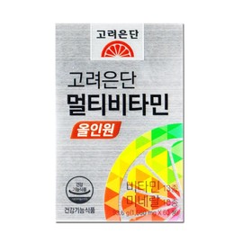 Korea Eundan Multivitamin All-in-One Yoo Jae-seok Vitamin 1560mg x 60 Tablets 1 Box -DL- / 고려은단 멀티비타민 올인원 유재석 비타민 1560mg x 60정 1박스 -DL-