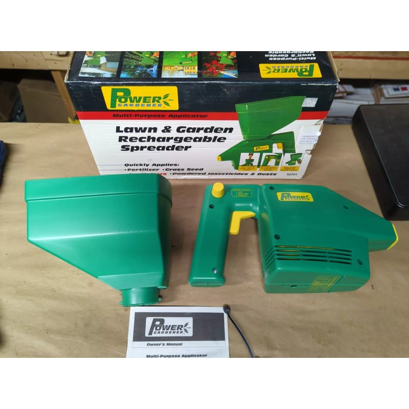 Power Gardener Lawn & Garden Rechargeable Seed Spreader #30701 Power