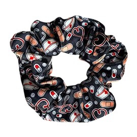 Nurse Scrunchie, Nurse Accessories, Women's Nurse Hair Ties, Nursing Elastics Make Nurses Gift