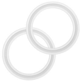 M METERXITY 2-Pack Silicone O-Rings Gasket 1.9 In/48mm Tri-Clover O-Rings Seal Gasket Fits for OD 2.5 In/64mm Sanitary Pipe Weld Ferrule/Sink Plug/Bathtub Plug/Sealing Faucets, Wash White
