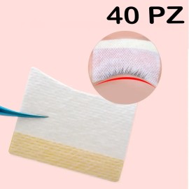 Parches De Algodón Extensión De Pestañas Maquillaje 40 Pz F                                                                                           
