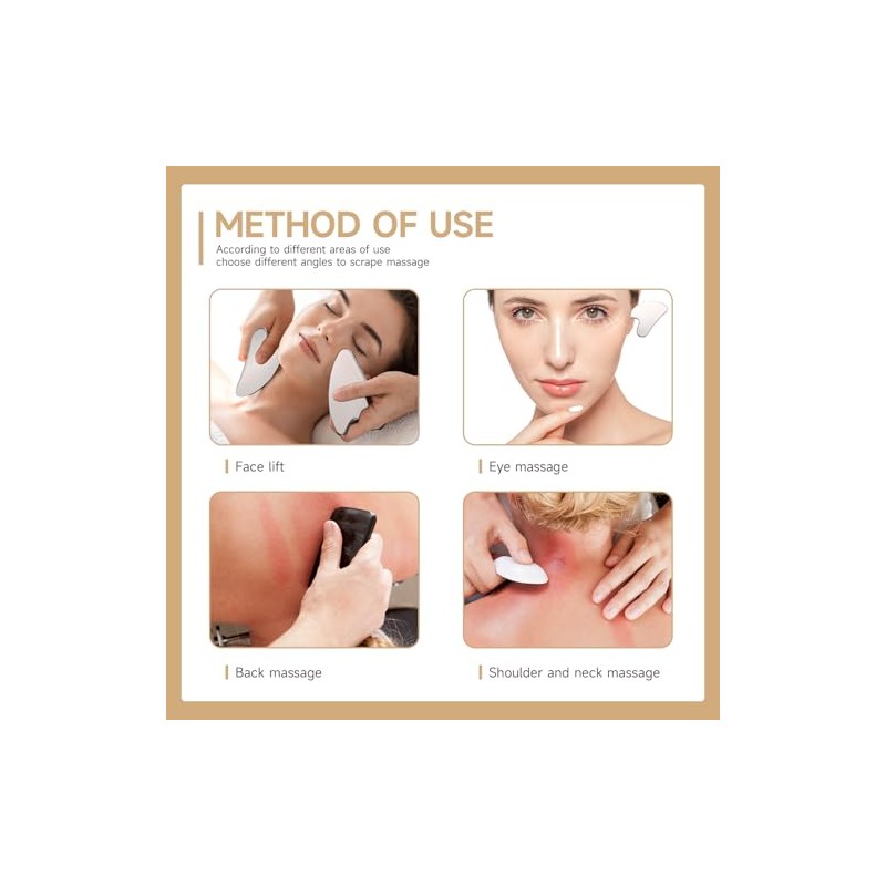 Gua Sha, Herramienta de Guasha Facial, Herramienta de Gua Sha