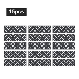 COSY HOMEER Edging Stair Treads Non-Slip Carpet Mat 28inX9in Indoor Stair Runners for Wooden Steps, Stair Rugs for Kids and Dogs, 100% Polyester TPE Backing 15pcs,Black