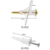 40 Sets of Drywall Anchors,Expansion Plugs and Screws for the