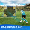 5X4FT Three Mode Soccer Goal & Rebounder Net & Target