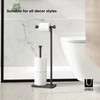 Umbra Cappa Toilet Paper Holder & Reserve, Black