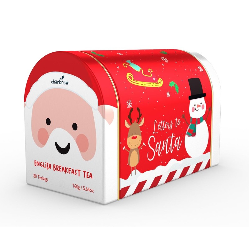 Charbrew Letters To Santa Christmas Post Box English Breakfast Metal