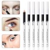 6 White Eyeliner Pencils for Professional Use as Highlighters, Soft,