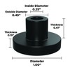 Isolate It: Sorbothane Vibration Isolation Bushing 30 Duro (.25" ID