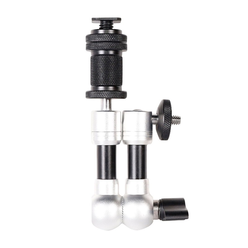Camera Articulating Arm 11inch Silver Aluminium Alloy Photography Accessory for