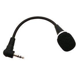 Alishaday Mini Microphone Mini Notebook Microphone 3.5 mm Socket Notebook Microphone, Compatible for PC Laptop Notebook (1 Piece/Black)