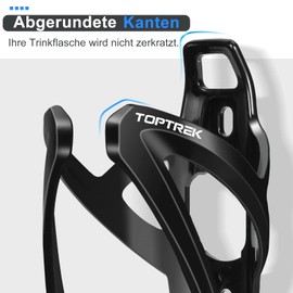 Toptrek Bicycle Bottle Holder, Colour Gradient, Drink Holder, Bicycle, 36 g, Lightweight PC Bicycle Bottle Holder, Durable for 6.5-8 cm Water Bottles, Water Bottle Holder Bicycle for MTB Road Bike