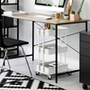 Simple Houseware 3-Tier Compact Utility Rolling Cart, Low 24” Height