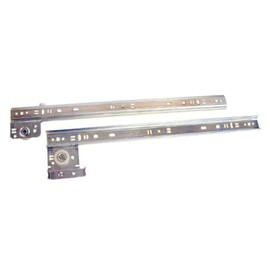 Knape & Vogt 22in Side Drawer Guide Zinc Plated Steel