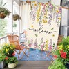 Wisteria Wildflowers House Flag Double Sided Large Garden Flags