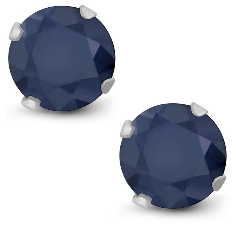 Gem Stone King 2.12 Cttw Aretes de Oro Blanco de