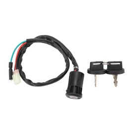 ATV Ignition Switch with Key, 35100 HN6 A30 Compatible with Honda Recon 250 TRX250 1997 to 2001, Resistant to Water and Dust, Dependable Performanc