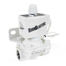HornBlasters 1/2" 12v Stainless Steel Electric Air Valve (White)