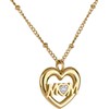 LuckyLy Collares para Mujer Mom Oro 18K Zirconia Cúbica, Regalos