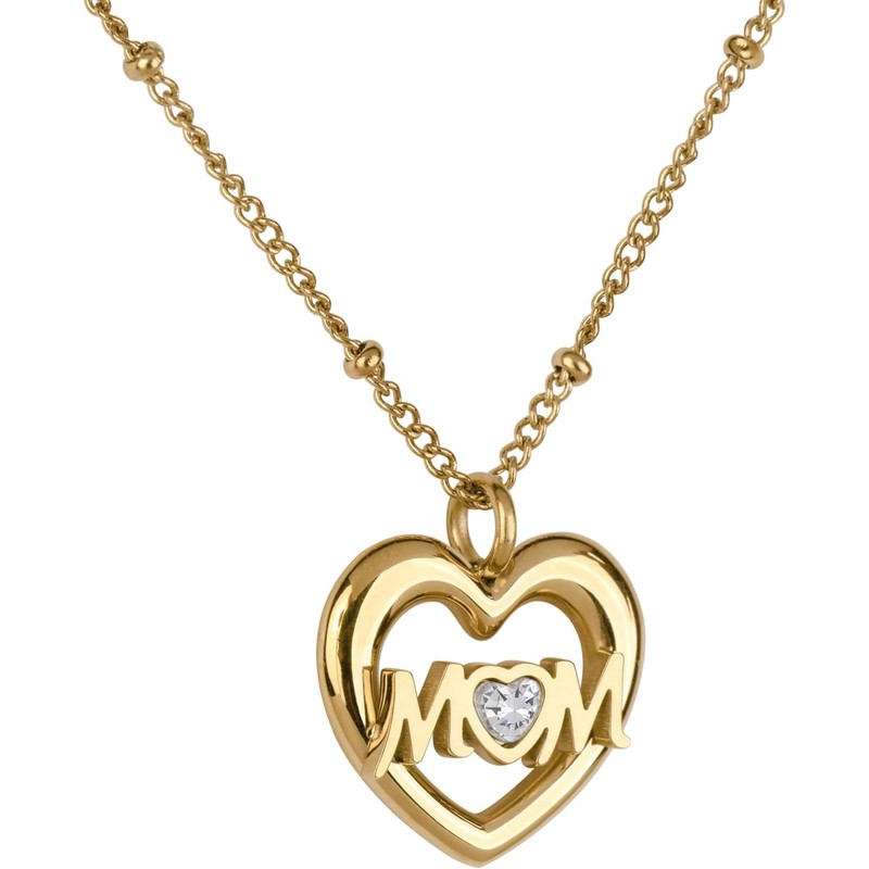 LuckyLy Collares para Mujer Mom Oro 18K Zirconia Cúbica, Regalos