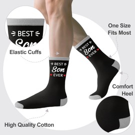 Father's Day Gifts for Son,Graduation Gifts for Son Adult Gift Ideas from Mom Parents from Dad Father's Day Birthday Christmas Valentines Valentine's Easter Socks Cozy