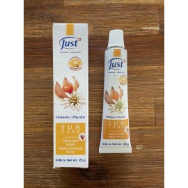 Swiss Just * Sun Care Facial Cream Protector Solar Facial Edelweiss Physalis 25g