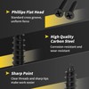 Wood Screws 1 Inch, 130 PCS FIXLINK Premium Flat Head