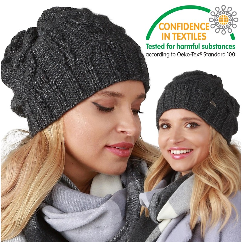 Alur EKO Women's Beanie Winter Hat Knitted Hat - Warm
