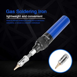 Yosoo Health Gear Lötkolben Gas, Akku Lötkolben, Tragbarer Butangas Lötbrenner Lötkolben, 1300℃ (Blau)